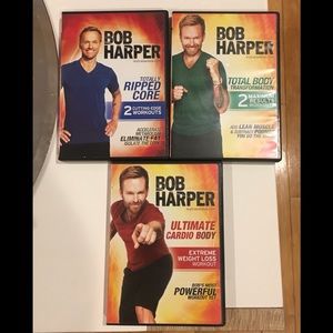Bob Harper’s set of fitness DVDs. Body Transformation.Cardio, Core, Strength